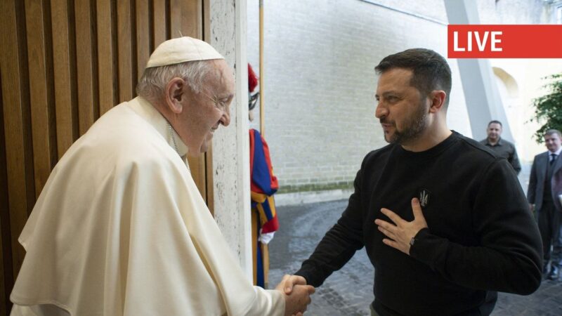 Guerre en Ukraine : Zelensky rencontre le Pape François