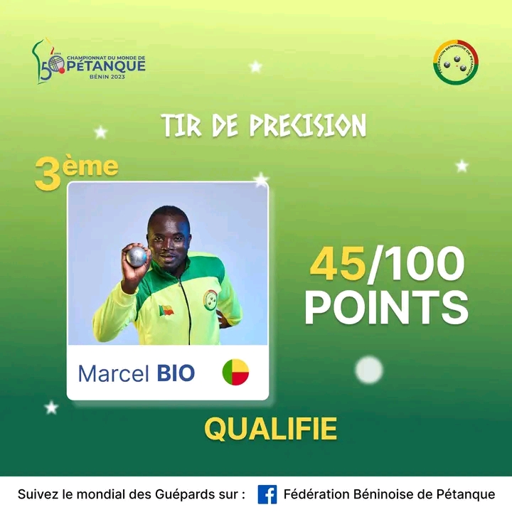 Championnat mondial de pétanque : Marcel Bio en quart en tir de précision