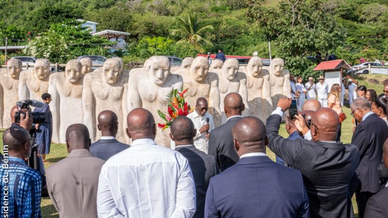 Mémorial du Cap 110 au Diamant : Talon rend hommage aux déportés africains