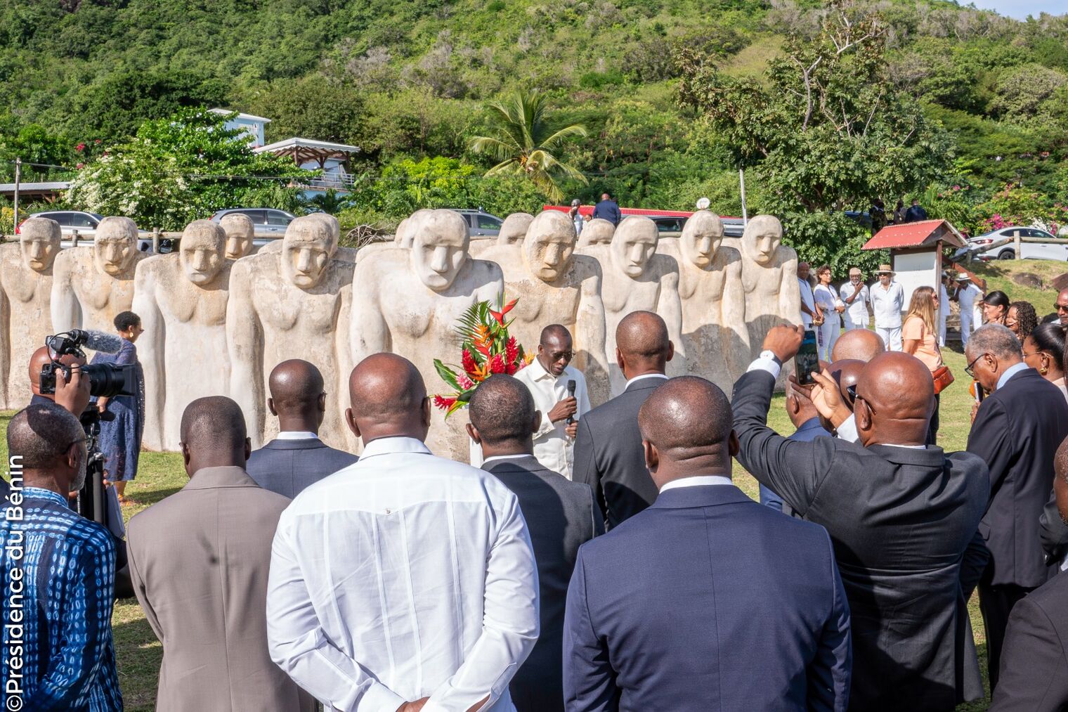 Mémorial du Cap 110 au Diamant : Talon rend hommage aux déportés africains